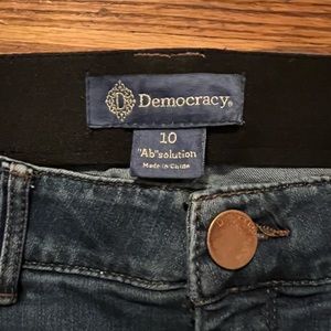 SOLD** Democracy Kathryn Ab-solution itty bitty bootcut distressed jean, size 10